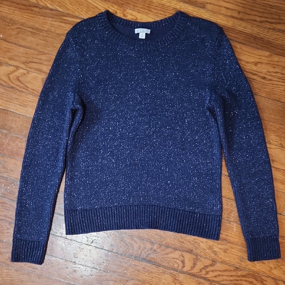 GAP Blue Sparkle Wool Blend Sweater